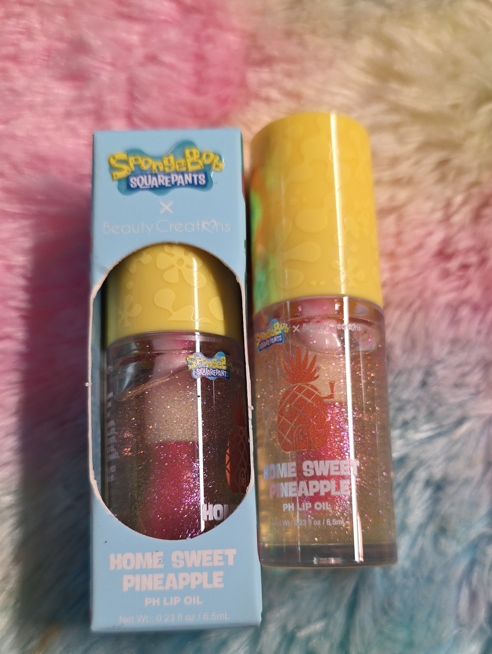 SpongeBob SquarePants x Beauty Creations Home Sweet Pineapple Lip Oil - Pink
